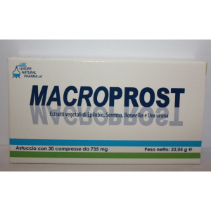 macroprost 30 compresse 31,5g bugiardino cod: 941159168 