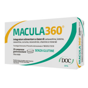 macula360 20 compresse gastroresist bugiardino cod: 971805306 