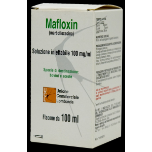 mafloxin*iniet 100ml 100mg/ml bugiardino cod: 104359017 