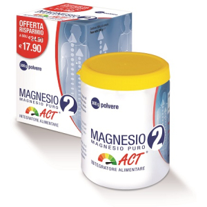 magnesio 2 act mg puro integratore per il bugiardino cod: 927227025 
