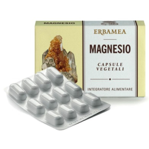 Erbamea magnesio capsule vegetali senza glutine 24 compresse 1200 mg integratore alimentare