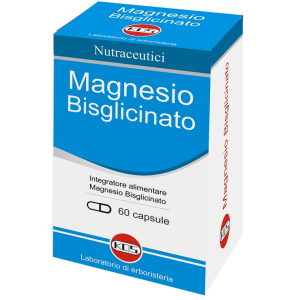 Magnesio bisglicinato integratore per la funzione muscolare nervosa e per contrastare la stanchezza 60 capsule
