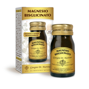 Magnesio bisglicinato integratore per la funzione muscolare nervosa e per la riduzione della stanchezza 60 pastiglie