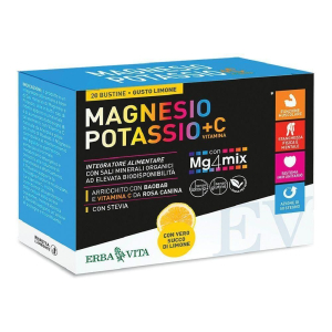Cerca Offerte di magnesio potassio +c vitamina gusto limone bustine 4x20x3,8 g bustina e acquista online