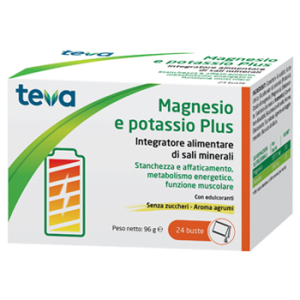 magnesio potassio teva 24 bustine bugiardino cod: 970374462 