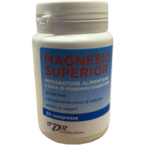 Magnesio superior integratore per il benessere muscolare e cerebrale 50 compresse