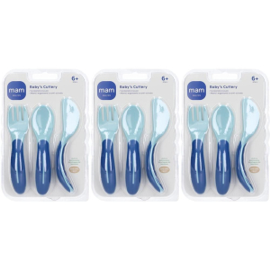 Cerca Offerte di mam baby´s cutlery posate 6+ mesi colore blu/azzurro 3x1 st e acquista online