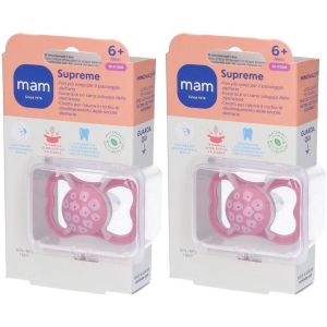 Cerca Offerte di Mam succhietto supreme 6+ silicone single box femmina 2x1 st e acquista online