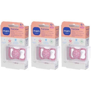 Cerca Offerte di Mam succhietto supreme 6+ silicone single box femmina 3x1 st e acquista online