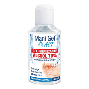 mani gel act alcool 70% 80ml bugiardino cod: 980458196 