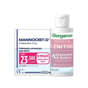 Cerca Offerte di Mannocist-d 20 buste taglio prezzo + bergamon detergente intimo lenitivo 100 ml in omaggio e acquista online