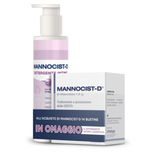 Mannocist-d dispositivo medico per il trattamento di cistiti 14 bustine + omaggio mannocist-d detergente intimo 300ml