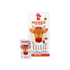 Cerca Offerte di Manzo con carote - alimento completo per cani di tutte le taglie 14 bustine da 700 gr e acquista online