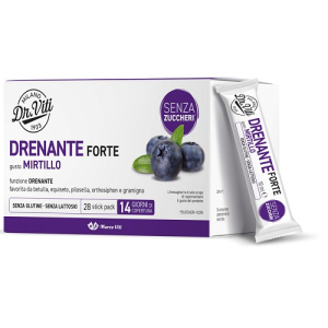 Marco viti drenante forte integratore drenante e antiossidante gusto mirtillo 28 stick