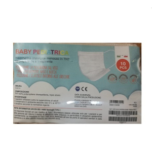 mascherina baby pediatrica10 pezzi bugiardino cod: 980927127 