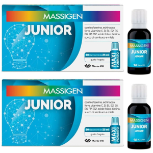 Cerca Offerte di Massigen Junior 10 Flaconi da 25 ml Set da 2 2x250 ml Soluzione Orale e acquista online