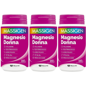 Cerca Offerte di massigen magnesio donna 3x150 g polvere per soluzione orale e acquista online