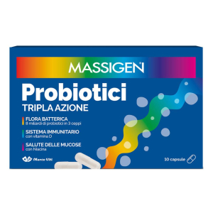 massigen probiotici 10cps pp bugiardino cod: 943330338 