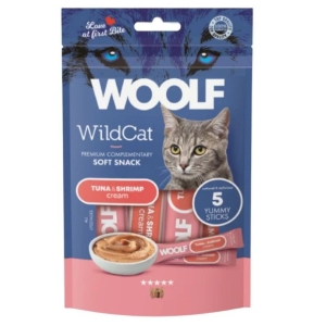 Masticabili Woolf Gatto Soft Snack Cream Tonno e Gamberetti 70 g