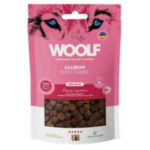Masticabili Woolf Salmone Cubes per Cani 100 g