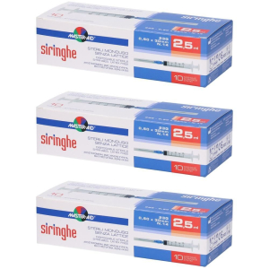 Cerca Offerte di master aid® siringhe sterili monouso 2,5 ml 3x10 pz e acquista online