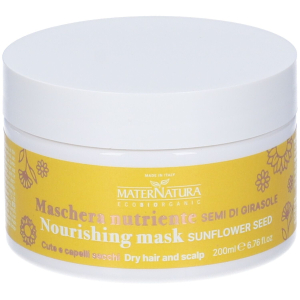 Maternatura - maschera nutriente per capelli secchi ai semi di girasole confezione 200 ml