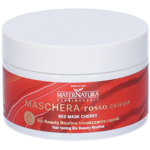 Maternatura - maschera rosso ciliegia per capelli rossi confezione 200 ml