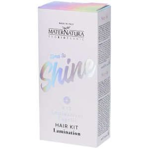 Maternatura - time to shine kit laminazione capelli sfibrati con cheratina confezione 2 pezzi