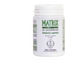 matrix papaya ferment+lb 60 capsule bugiardino cod: 924950177 
