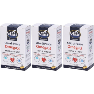 Cerca Offerte di matt® benessere olio di pesce omega 3 3x29,4 g capsule e acquista online