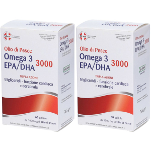 Cerca Offerte di matt olio di pesce omega 3 epa/dha 3000 tripla azione set da 2 2x76,5 e acquista online