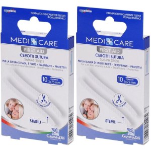 Cerca Offerte di medicare first aid cerotto sutura 3x75 mm 10 pezzi 2x10 st e acquista online