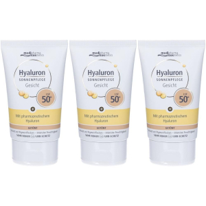Cerca Offerte di medipharma hyaluron protezione solare viso colorata spf50+ 3x50 ml e acquista online