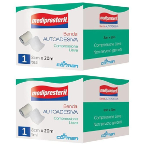 Cerca Offerte di medipresteril benda autoadesiva 8cm x 20m 2x1 pz fasciatura e acquista online