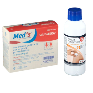 Cerca Offerte di meds® garza sterili 18 x 40 cm e pic acqua ossigenata 10 volumi 1 pz s e acquista online