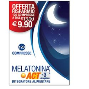 melatonina act1mg+3complex120 bugiardino cod: 924451899 