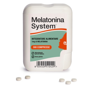 melatonina system 300 compresse 1mg bugiardino cod: 934036777 