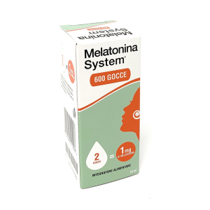 melatonina system 600 gocce 18ml bugiardino cod: 943816330 