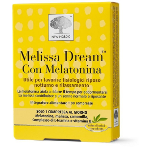 melissa dream melatonina 30cpr bugiardino cod: 985665684 