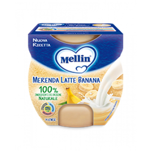 mellin mer latte banana 2x100g bugiardino cod: 971256161 