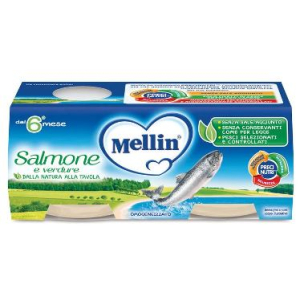 mellin omogeneizzato salmone 2x80g bugiardino cod: 907331033 