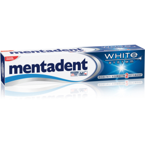 mentadent dentifricio whitesystem75 bugiardino cod: 906043284 