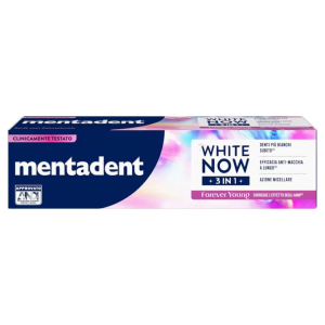 Mentadent white now 3 in 1 forever young dentifricio sbiancante, 75ml