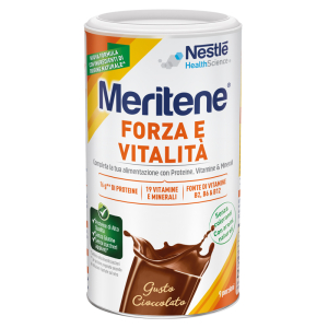 Meritene in polvere - gusto cioccolato - integratore di proteine, vitamine e minerali - 270 g