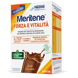 Cerca Offerte di meritene forza e vitalita' cioccolato 5 bustine da 30 g e acquista online