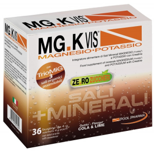 Mgk vis zero zuccheri magnesio e potassio gusto cola e lime 36 buste da 4g