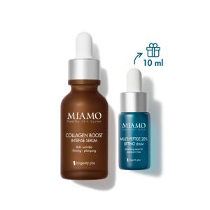 Miamo cofanetto rughe di tono collagen boost intense serum 30ml + multipeptide 20% lifting serum 10ml