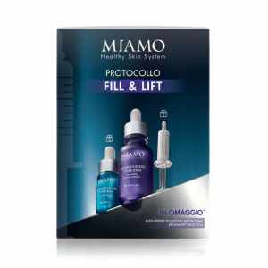 Miamo protocollo fill&lift - collagen boost intense serum + multi peptide 20% lifting serum + epigenage shot - adatto per rughe di tono ed espressione