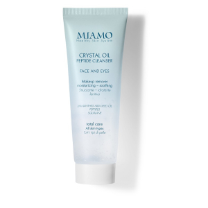 Miamo total care - crystal oil peptide cleanser struccante idratante lenitivo detergente viso e occhi travel size 50 ml