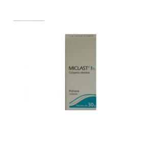 miclast polvere cutanea fl 30g 1% bugiardino cod: 025218114 
